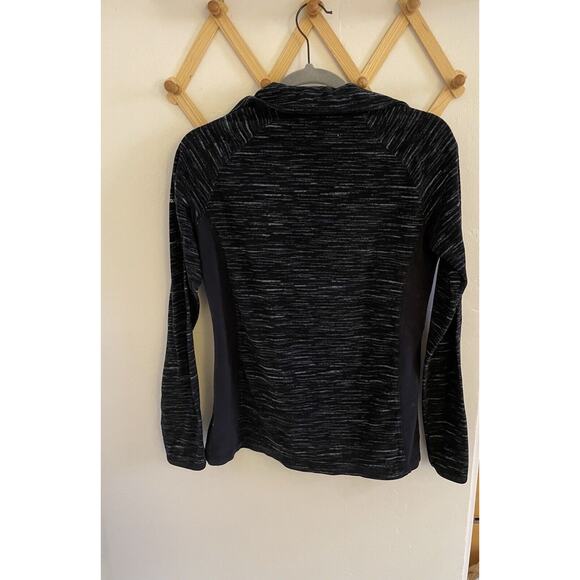 Columbia Sweatshirt Women's Medium Black Gray Glacial Fleece Pullover 1/4 Zip - Picture 10 of 10